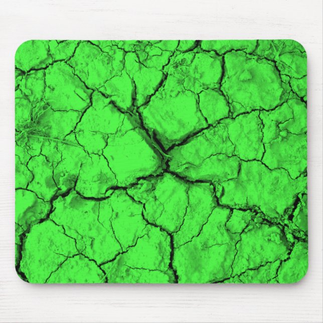 Fissures noires sur le tapis de souris vert (Devant)