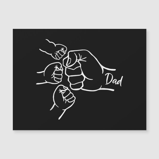 Fist Bump Papa Of Three Père Of 3 Daddy Happy Fat (Devant)