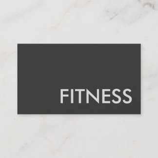 Fitness Gris clair Carte de visite de formateur mo