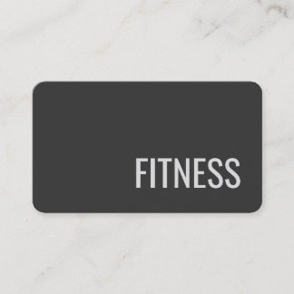 Fitness Gris clair Carte de visite de formateur mo