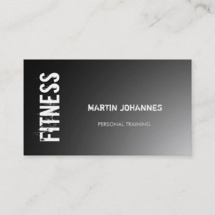 Fitness moderne Sport Carte de visite gris