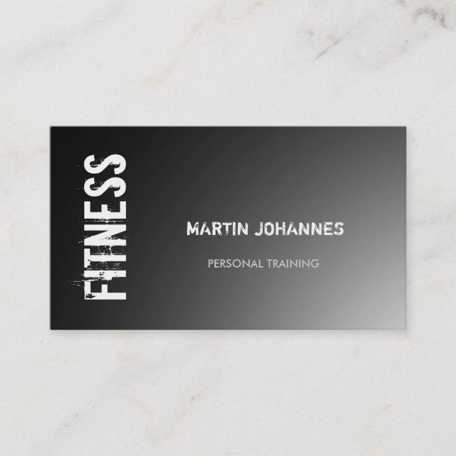 Fitness moderne Sport Carte de visite gris (Devant)