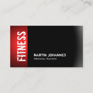 Fitness moderne Sport Red Grey Carte de visite