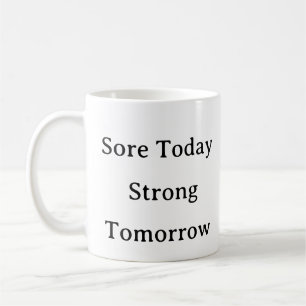 Fitness Mug - Ratée Aujourd'Hui Fort Demain Gym Ca