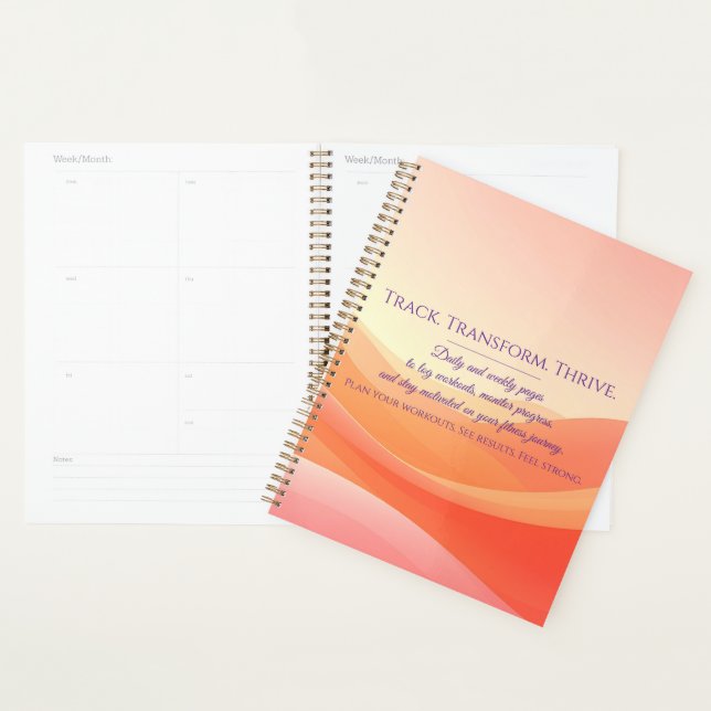 Fitness Planner – Track Workouts, Stay Motivated (Devant avec enveloppe)