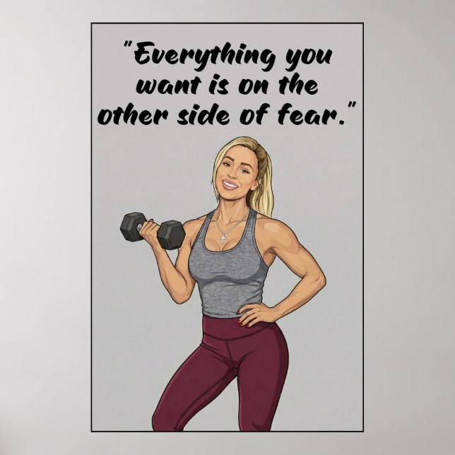 Fitness Quotes Poster (Devant)