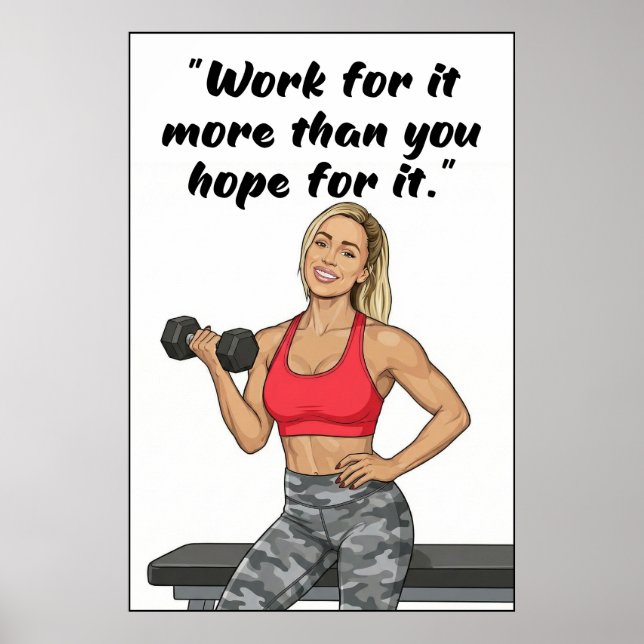 Fitness Quotes Poster (Devant)