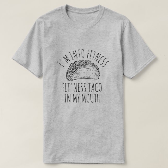 FITNESS TACO DANS LE T-shirt MY MOUTH MEN (Design devant)