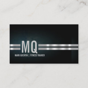 Fitness Trainer Gym Monogram Carte de visite