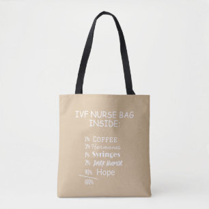 FIV Infirmière Fertilité Worrier Funny Sac fourre-