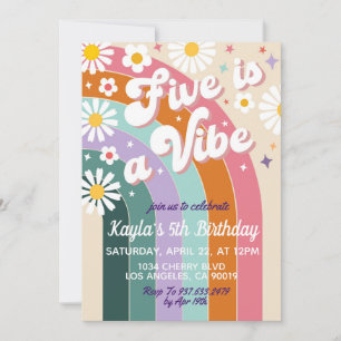 Five est une Vibe 5e anniversaire Invitation