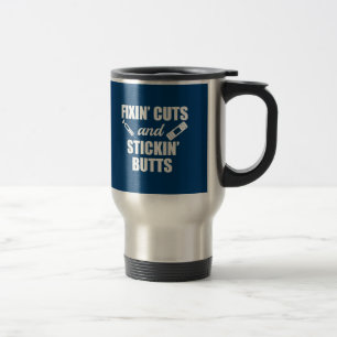 Fixin coupe et Stickin aboute la tasse drôle