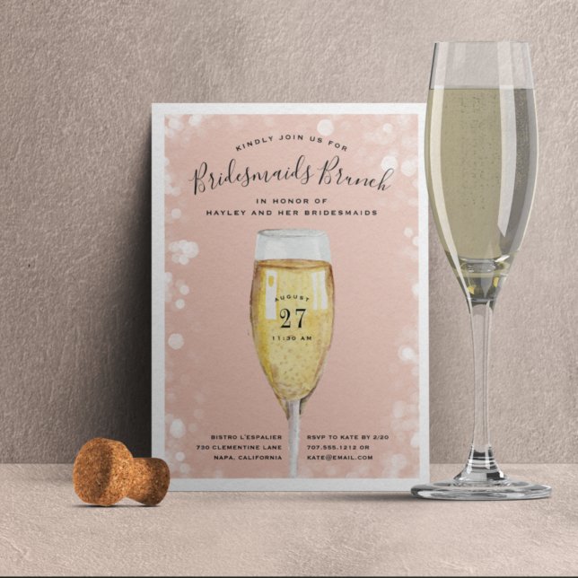 Fizzy Pop | Bridesmaids Brunch Invitation (Créateur téléchargé)