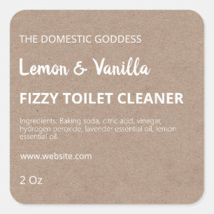 Fizzy Toilettes Nettoyant Étiquettes de la bombe