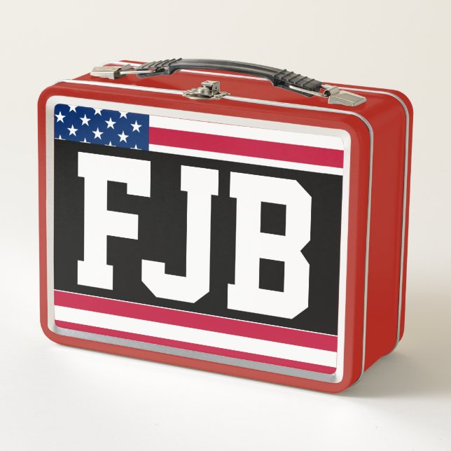 FJB BIDEN BRANDON RETRO METAL LUNCHBOX (Devant)