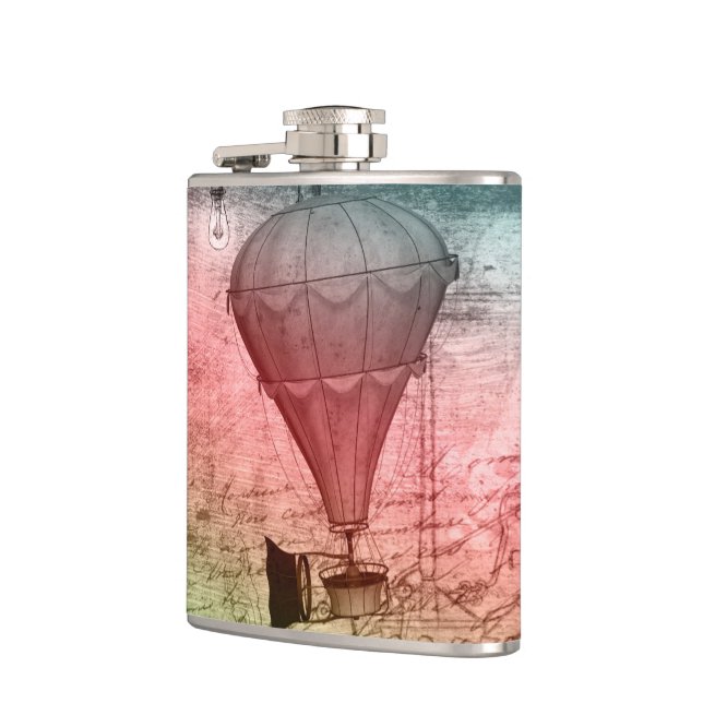 Flacon à boire dessin de ballon Steampunk (Gauche)