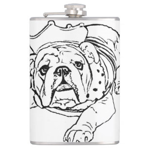 Flacon anglais de bouledogue