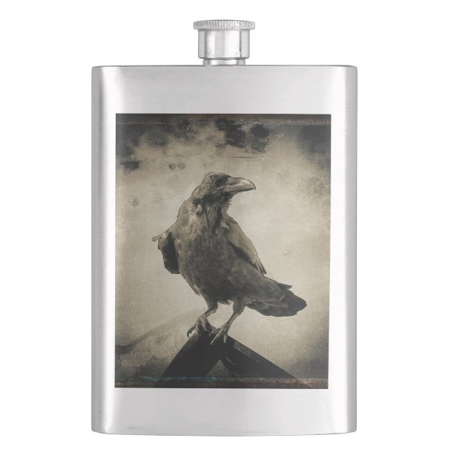 Flacon classique Vintage Sepia Raven Design (devant)