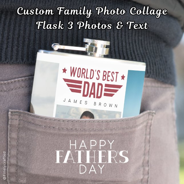 Flacon collage photo de famille personnalisée 6 ph (Créateur téléchargé)