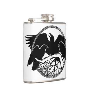 Flacon Corbeau personnalisé Corbeau / Flacon à boi