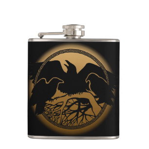 Flacon Corbeau personnalisé Corbeau / Flacon à boi