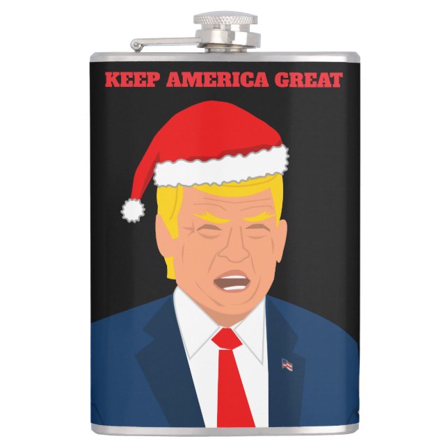 Flacon de boisson de Noël Trump - Keep America Gre (Devant)