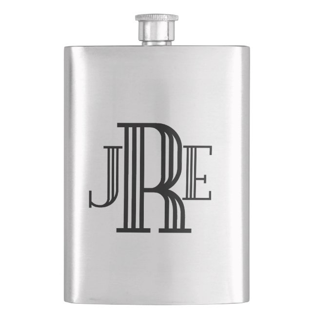 Flacon de cadeau de monogramme pour les hommes - (devant)