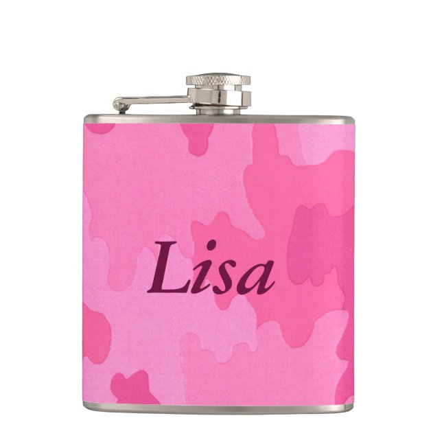 Flacon de camouflage rose chaud personnalisé (Devant)