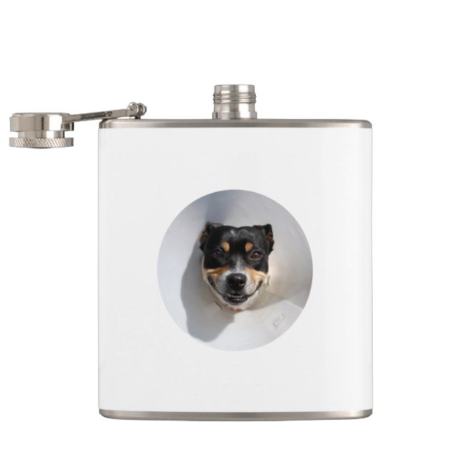 Flacon de chien souriant drôle (Ouvert)
