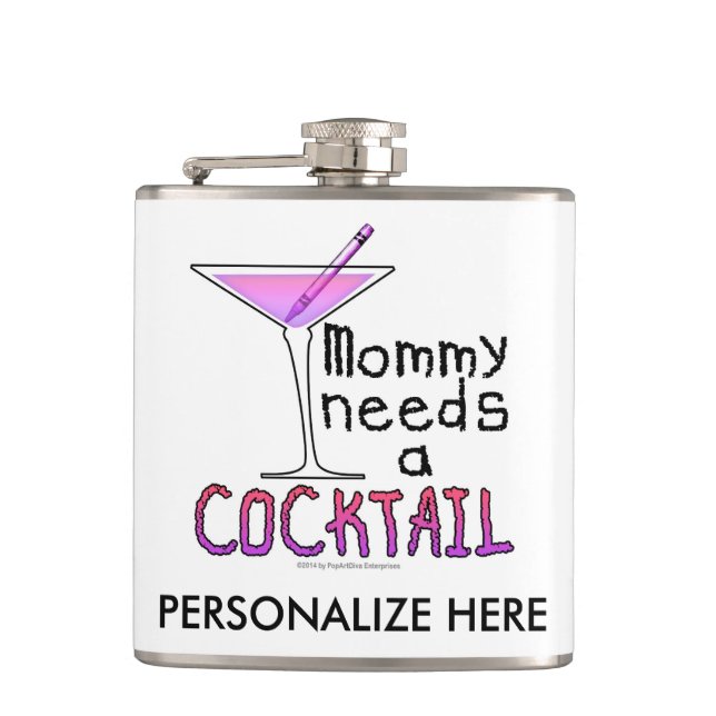 FLACON de COCKTAIL - la maman a besoin d'un (Devant)