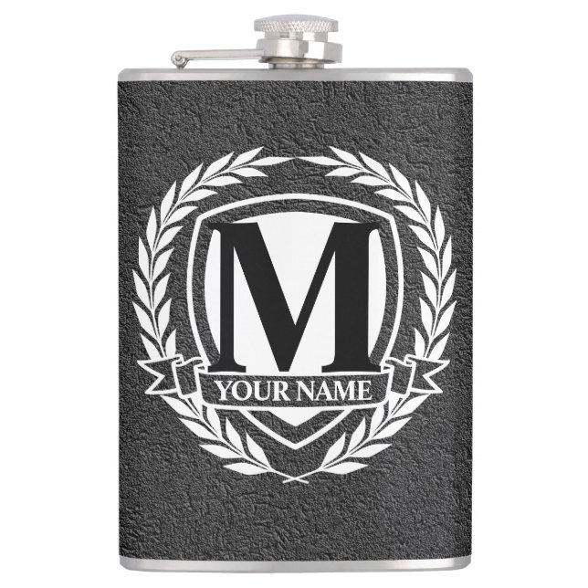 Flacon de conception de monogramme Laurel (Devant)