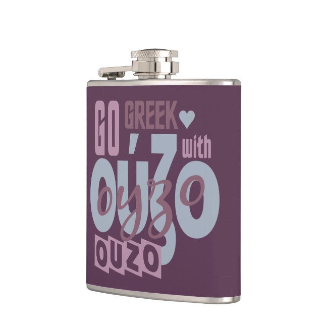Flacon de coutume d'OUZO (Gauche)