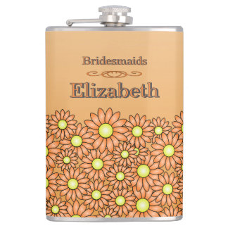 Flacon de Demoiselle d'Honneur Orange Vibrant