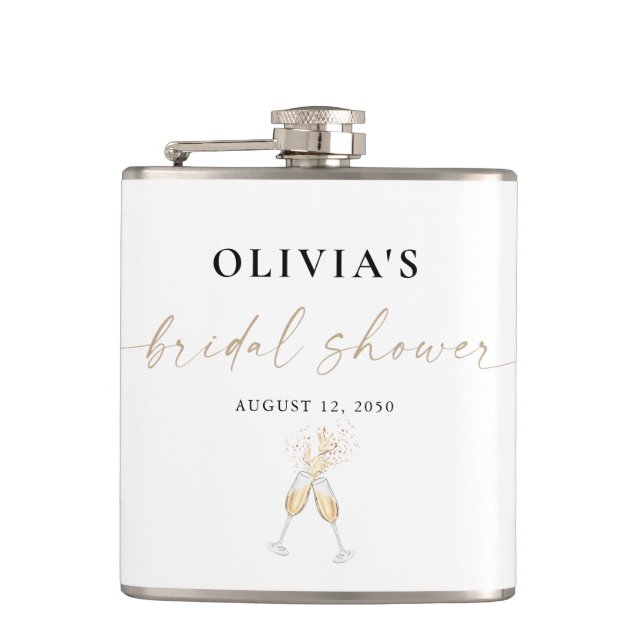 Flacon de douche de mariage moderne (Devant)