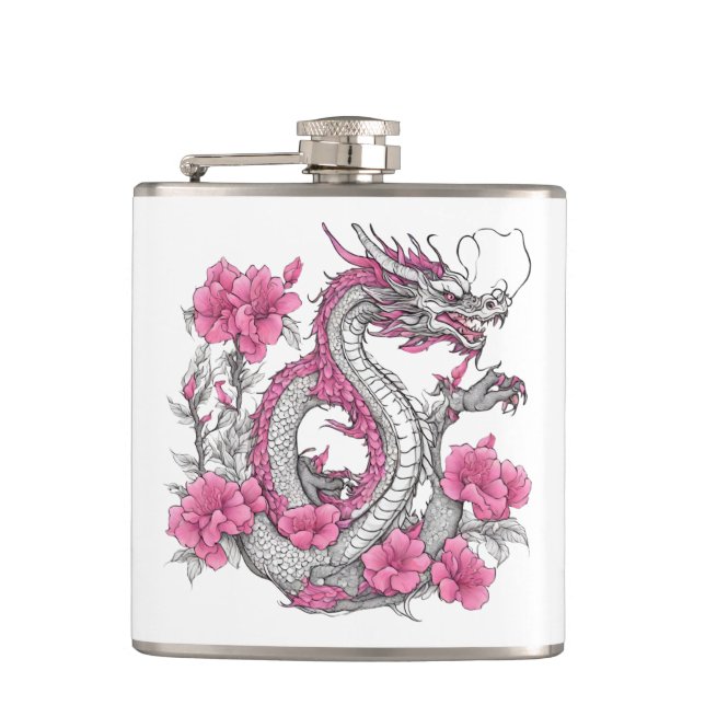 Flacon de dragon de fleurs (Devant)