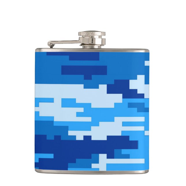 Flacon de hanche de concepteur - bleu marine de 8 (Devant)