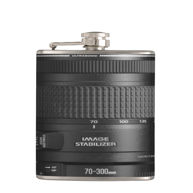 Flacon de hanche de concepteur dingue de 7 onces - (Devant)