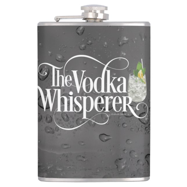 Flacon de hanche de la Vodka Whisperer (Devant)