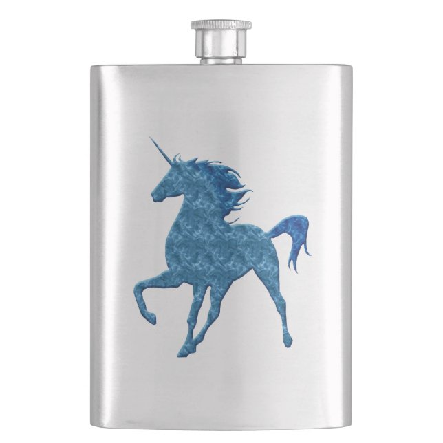 Flacon de licorne de feu bleu (devant)