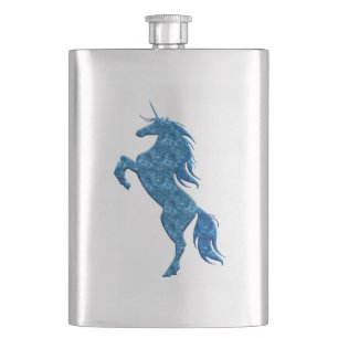 Flacon de licorne de feu bleu