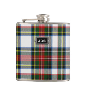 Flacon de plaid de tartan de robe de Monogramed