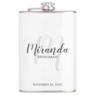 Flacon de servante de Bridesmaid de Script moderne