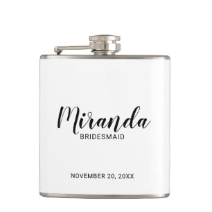 Flacon de servante de Bridesmaid de Script moderne