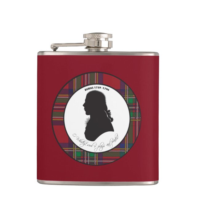 Flacon de silhouette Robert Burns (Devant)