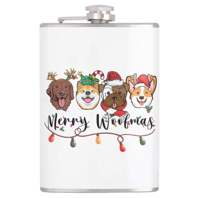 Flacon de typographie Merry Woofmas (Devant)