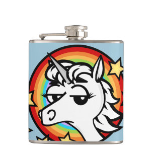 FLACON DRÔLE DE GRAPHIQUE DE LICORNE ET