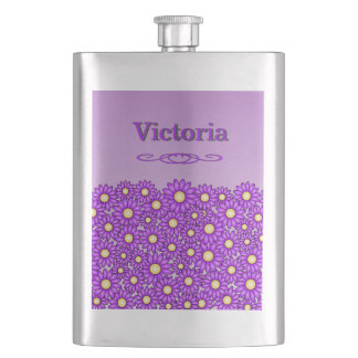 Flacon en acier inoxydable Fleur Violette