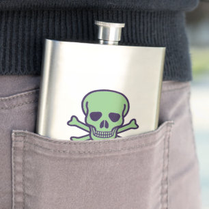 Flacon en acier inoxydable Green Skull