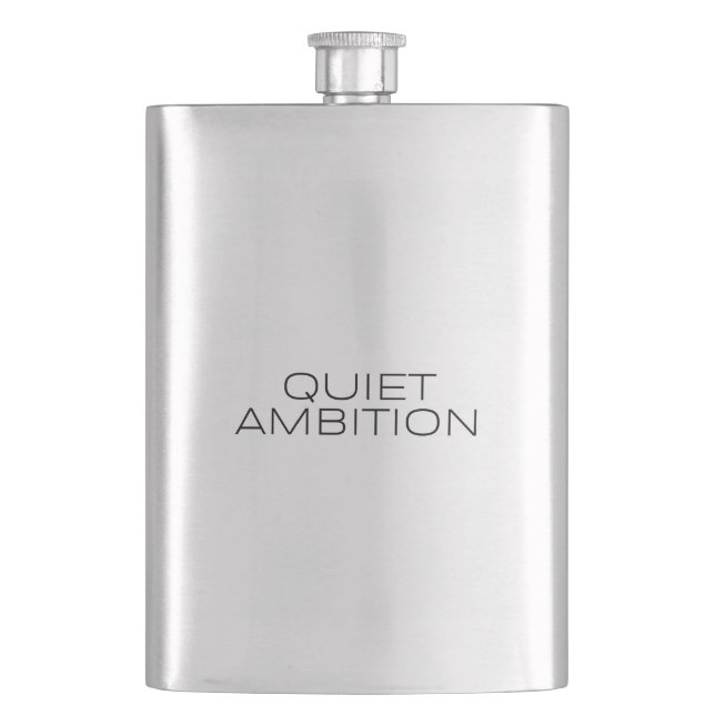 Flacon en acier inoxydable noir mat Ambition discr (devant)