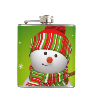 Flacon enveloppé de vinyle de Noël/Snowman